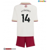 Otroške Nogometnih dresov Arsenal Viktor Gyokeres #14 Tretji 2025-26 Kratki rokavi (+ hlače)